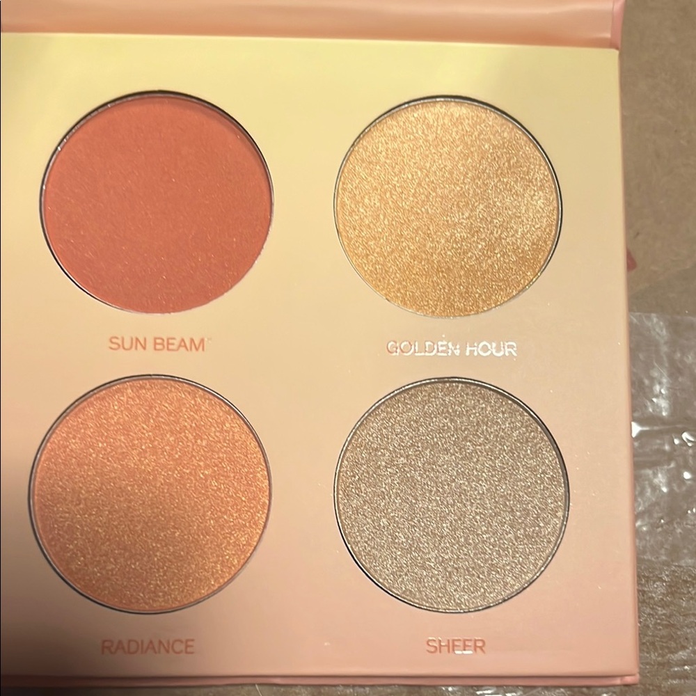 Radiant Orange and Gold Blush Palette
